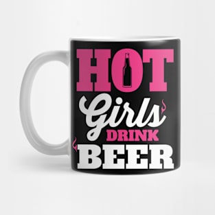 Hot girls drink beer Mug